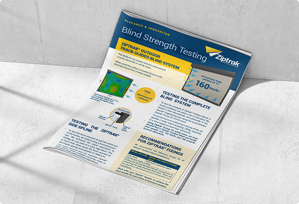 Ziptrak Blind Strength Testing